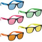 GH4001 Tinted Lense Rubberized Sunglasses With Custom Imprint